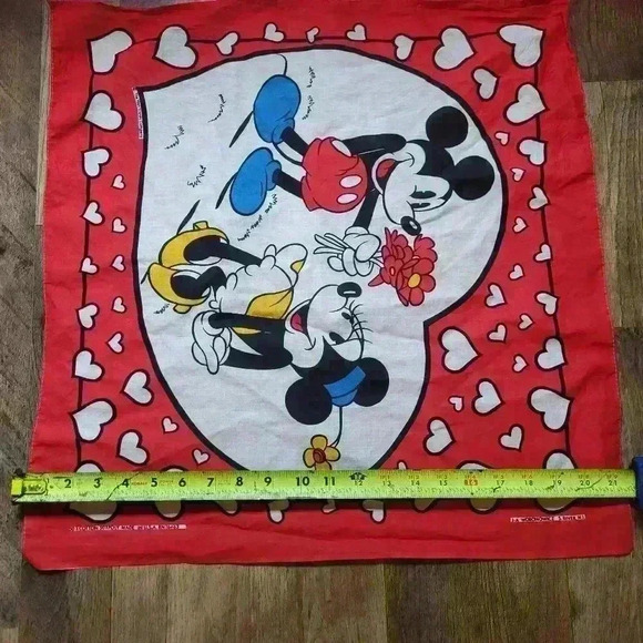 Vintage 1980's Disney Mickey Mouse Bandana Handkerchief 2-Piece Lot - Picture 6 of 15